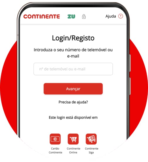 Novo Login Lojas Online Continente